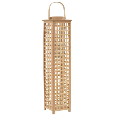 VidaXL porte-lanterne suspendu en bambou naturel