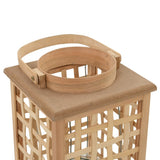 VidaXL porte-lanterne suspendu en bambou naturel