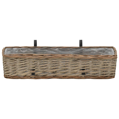 Balcones Vidaxl 2 PCS 60 cm en osier avec doublure PE