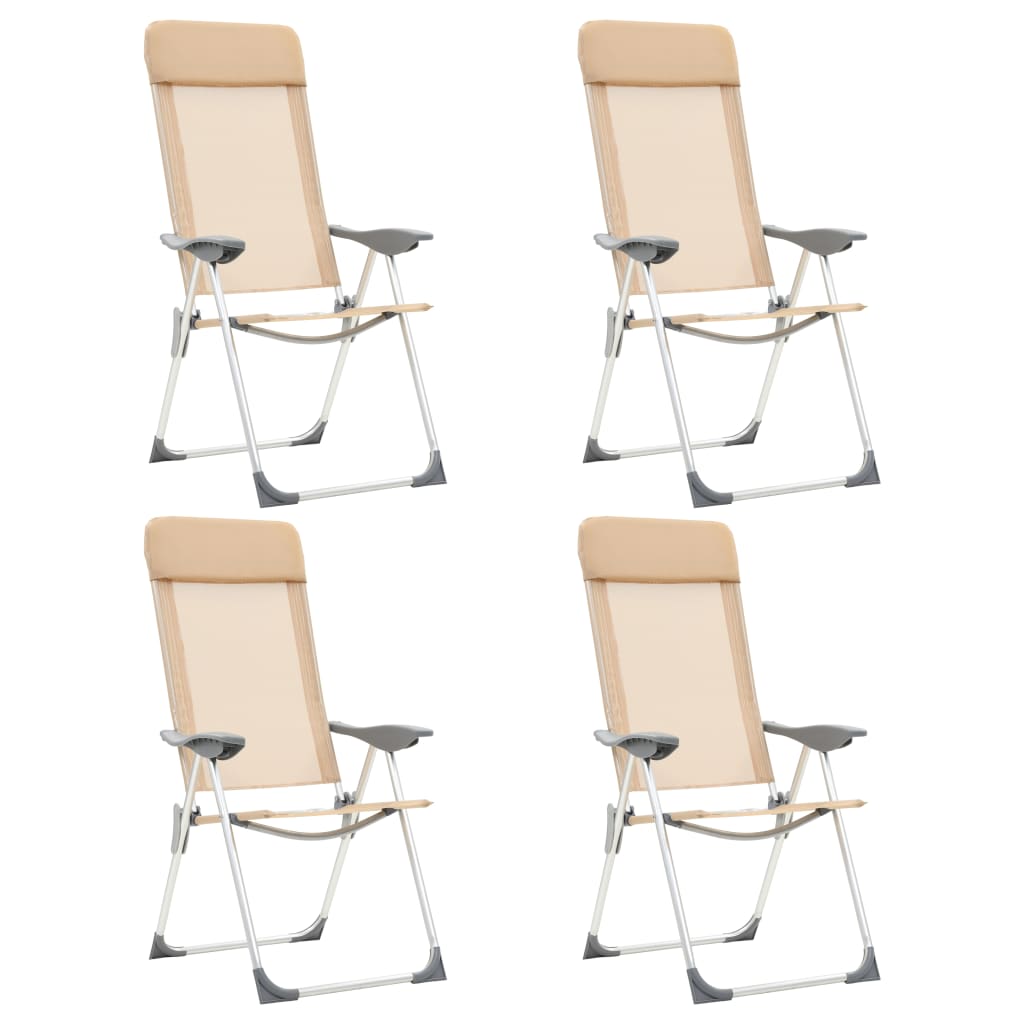 Vidaxl Camping Chaises 4 PC