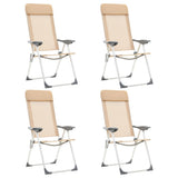 Vidaxl Camping Chaises 4 PC