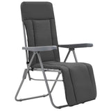 Vidaxl tuinstoelen met kussen inklapbaar 2 st grijs