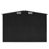 Vidaxl Garden Shed 257x298x178 cm Metal Anthracite -farget