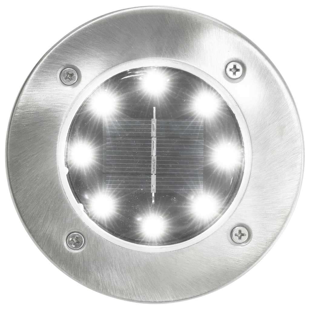 Vidaxl Ground Lamps 8 St Solar LED blanc
