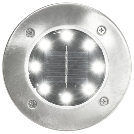 Vidaxl Ground Lamps 8 St Solar LED blanc
