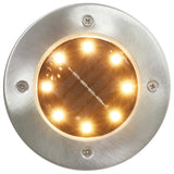 Vidaxl Ground Lampes 8 st solaire LED blanc chaud