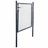 Vidaxl Gaaspoort 85.5x100 cm Gray en acier galvanisé