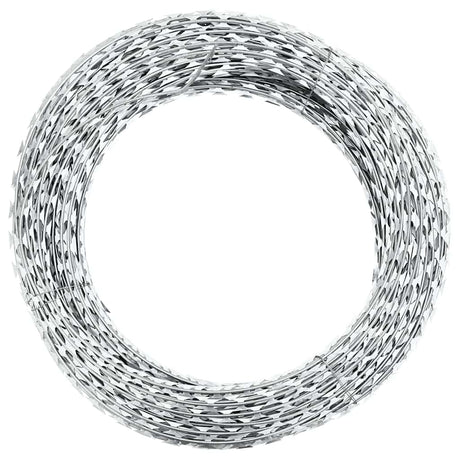 Vidaxl Scheermetsstikkeldraad Concertina Galvanized Steel 300 M