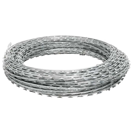 Vidaxl Scheermetsstikkeldraad Concertina Galvanized Steel 300 M