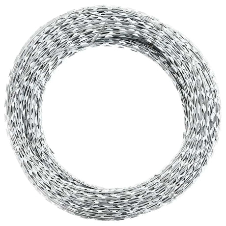 Vidaxl Scheermetsstikkeldraad Concertina Galvanized Steel 300 M