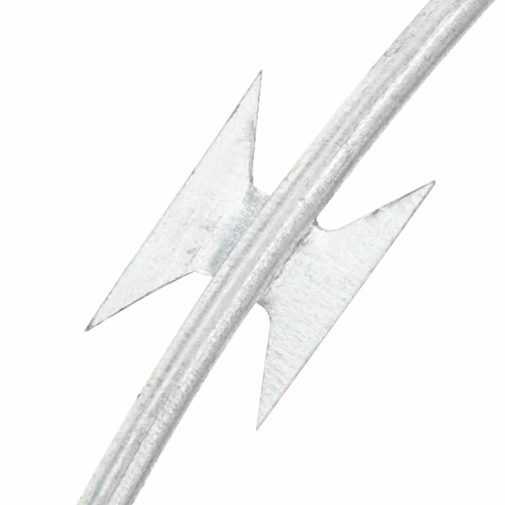 Vidaxl Scheermetsstikkeldraad Concertina Galvanized Steel 300 M
