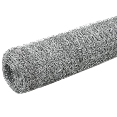Vidaxl Poulet Fil 25x1,2 m Galvanisé en acier argent coloré
