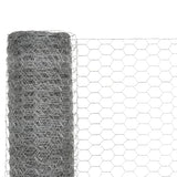 Vidaxl Poulet Fil 25x1,2 m Galvanisé en acier argent coloré