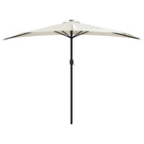 Vidaxl balcon parasol moitié avec poteau en aluminium 300x155 cm -coluré -colore