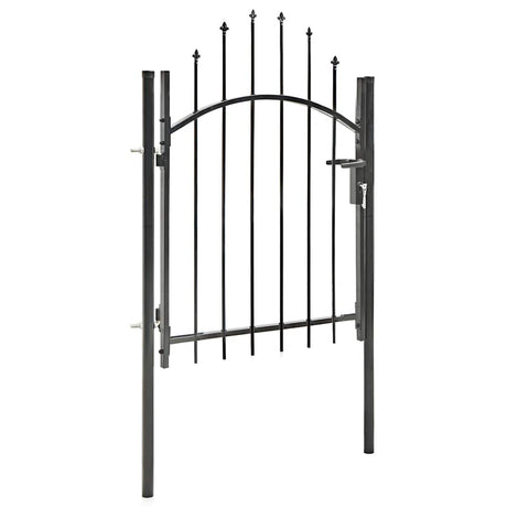 Vidaxxl portail 1x1,5 m acier noir