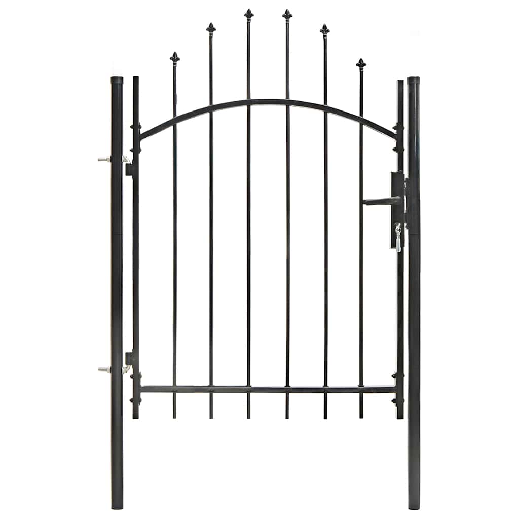 Vidaxxl portail 1x1,5 m acier noir