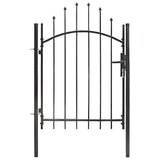 Vidaxxl portail 1x1,5 m acier noir
