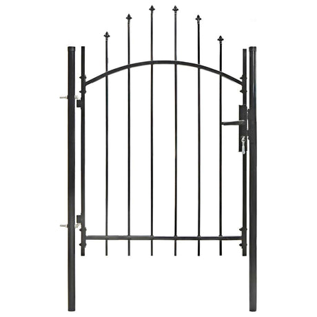 Vidaxxl portail 1x1,5 m acier noir