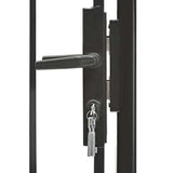 Vidaxxl portail 1x1,5 m acier noir