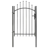 Port vidaxl 1x2 m en acier noir