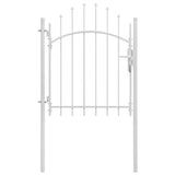 Port vidaxl 1x1,75 m en acier blanc