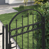 Port vidaxl avec top bent 100x175 cm en acier noir