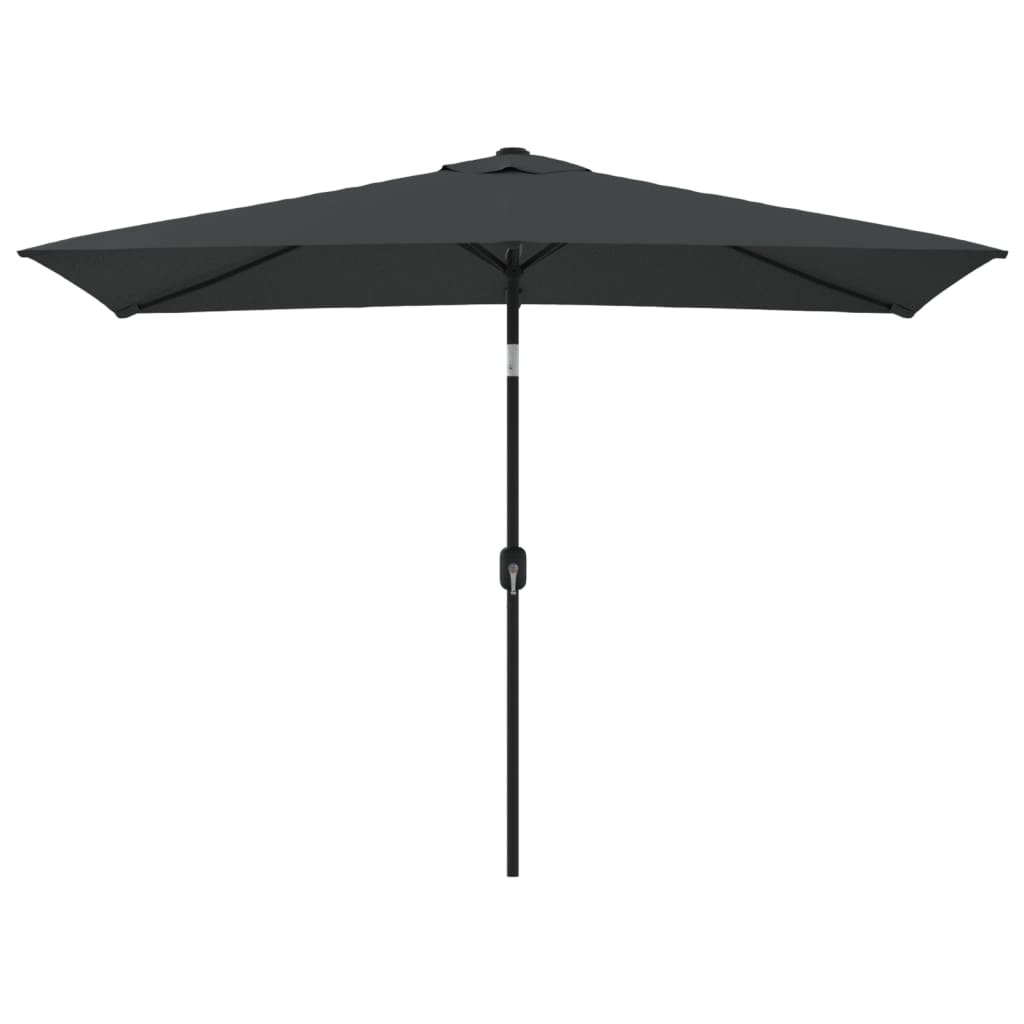 Vidaxl Parasol z metalowym biegunem 300x200 cm antracyt