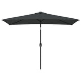 Vidaxl Parasol z metalowym biegunem 300x200 cm antracyt