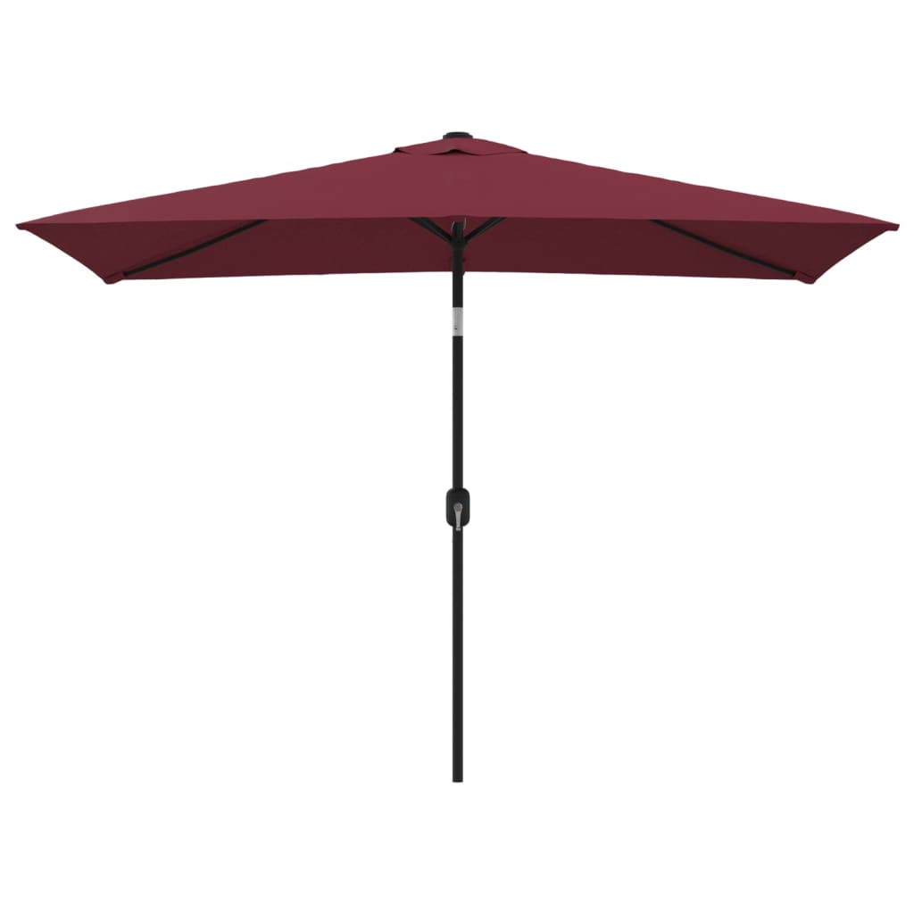 Vidaxl Parasol z metalowym biegunem 300x200 cm Bordeaux Red