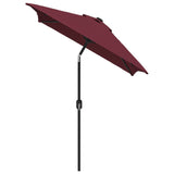 Vidaxl Parasol z metalowym biegunem 300x200 cm Bordeaux Red