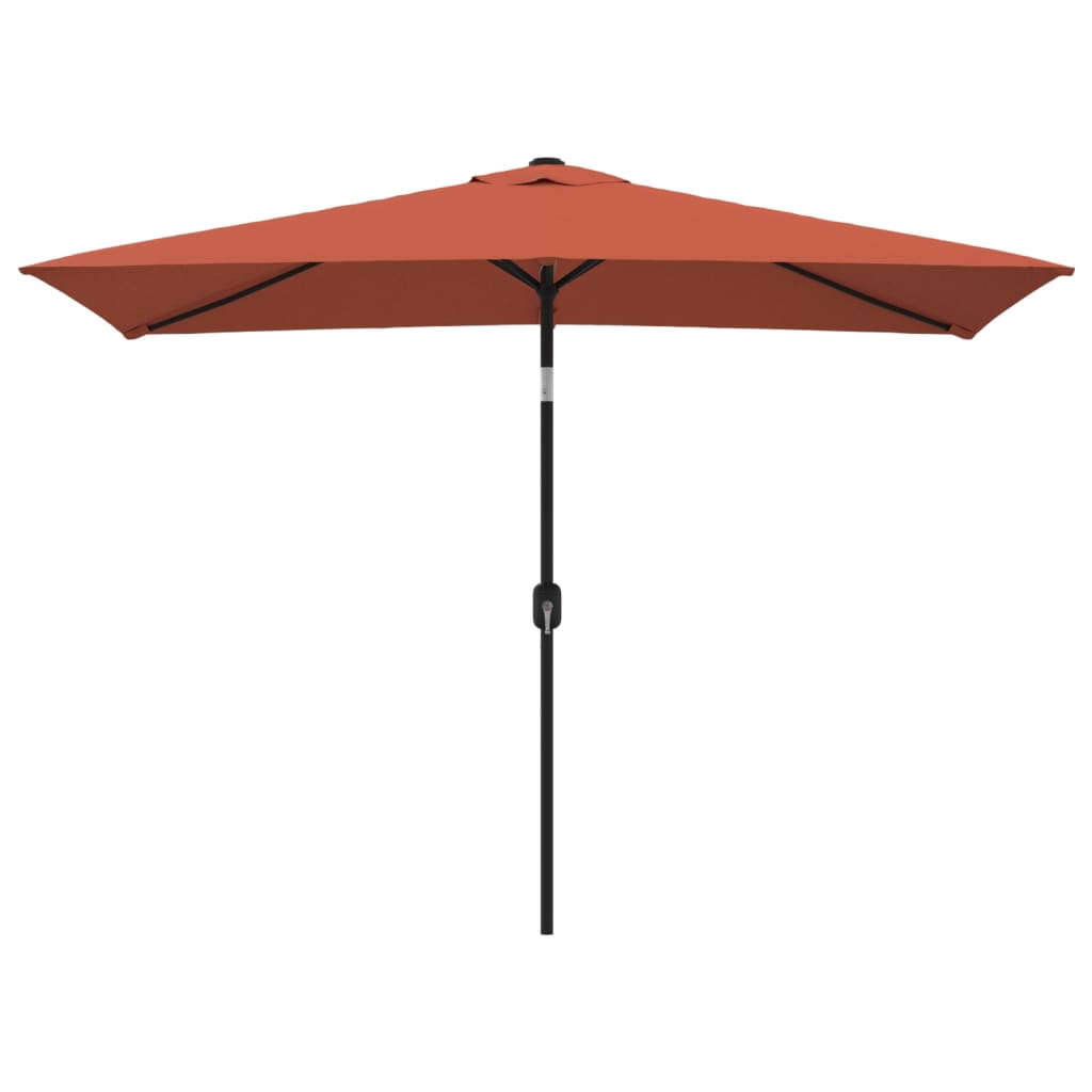 Vidaxl Parasol z metalowym słupem 300x200 cm Terracotta