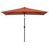 Vidaxl Parasol z metalowym słupem 300x200 cm Terracotta