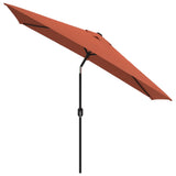 Vidaxl Parasol z metalowym słupem 300x200 cm Terracotta