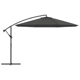 Vidaxl -schwimmendem Parasol mit Aluminiumpol 350 cm Anthrazit -gelöscht