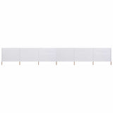Pare-brise vidaxl 6 panneaux 800x80 cm tissu blanc