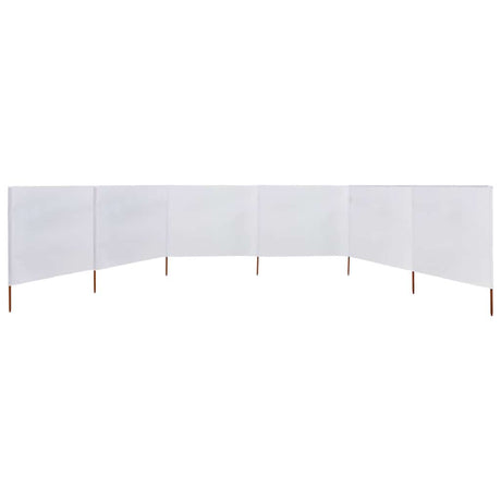 Pare-brise vidaxl 6 panneaux 800x80 cm tissu blanc