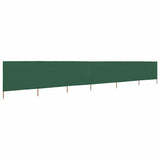 Pare-brise Vidaxl 6 panneaux 800x80 cm tissu vert