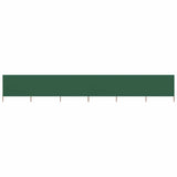 Pare-brise Vidaxl 6 panneaux 800x80 cm tissu vert