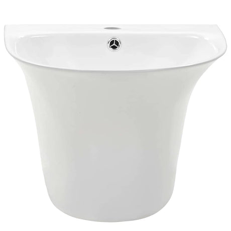 Vidaxl wasbak wit 47 x 45 x 37 cm geglazuurd keramiek
