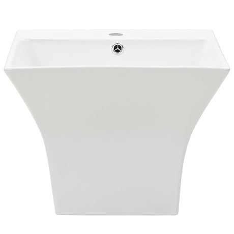 Mur de lavabo Vidaxl - Mouplé 500x450x410 mm blanc céramique