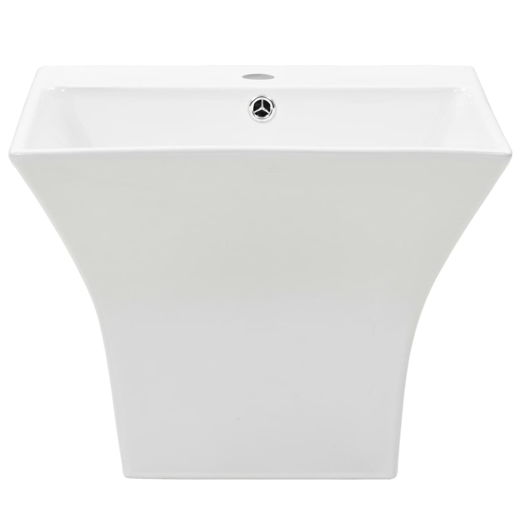 Vidaxl Washbasin Wall -500x450x410 mm ceramiczna biała