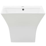 Vidaxl Washbasin Wall -500x450x410 mm ceramiczna biała