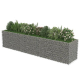 Vidaxl Gabion Planning Box podniesiony 450x90x100 cm ocynkowana stal