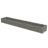 Vidaxl Gabion Planter elevado 540x90x50 cm de acero galvanizado