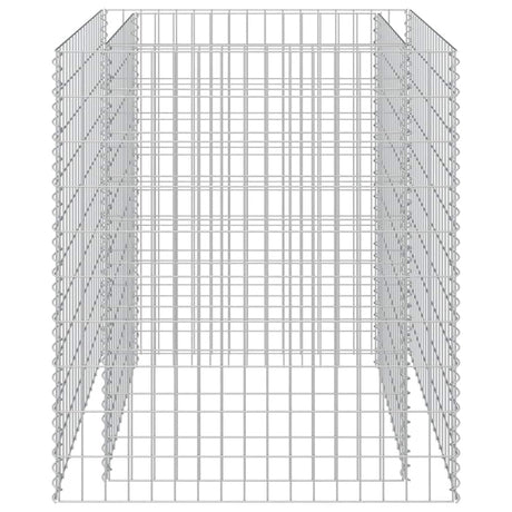 Vidaxl Gabion Planter insenté 90x90x100 cm en acier galvanisé