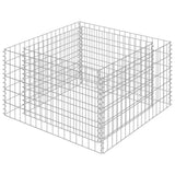 Vidaxl Gabion Planter a augmenté de 90x90x50 cm en acier galvanisé