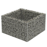 Vidaxl Gabion -Pflanzer erhöht 90 x 90 x 50 cm verzinkter Stahl