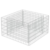 Vidaxl Gabion -Pflanzer erhöht 90 x 90 x 50 cm verzinkter Stahl