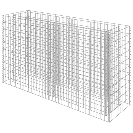 Vidaxl Gabion Planter surélevé 180x50x100 cm en acier galvanisé