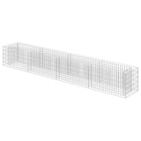 Vidaxl Gabion Planter insenté 360x50x50 cm en acier galvanisé